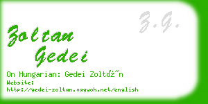 zoltan gedei business card